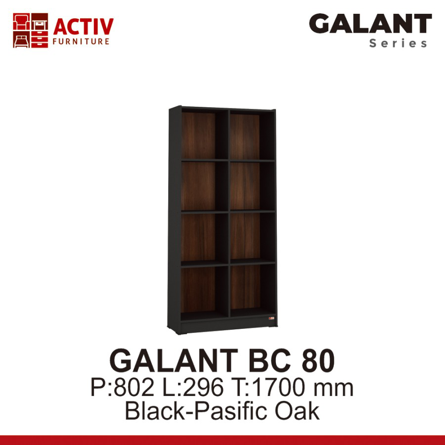 lemari buku rak buku rak serbaguna lemari kantor GALANT BC 80 ACTIV